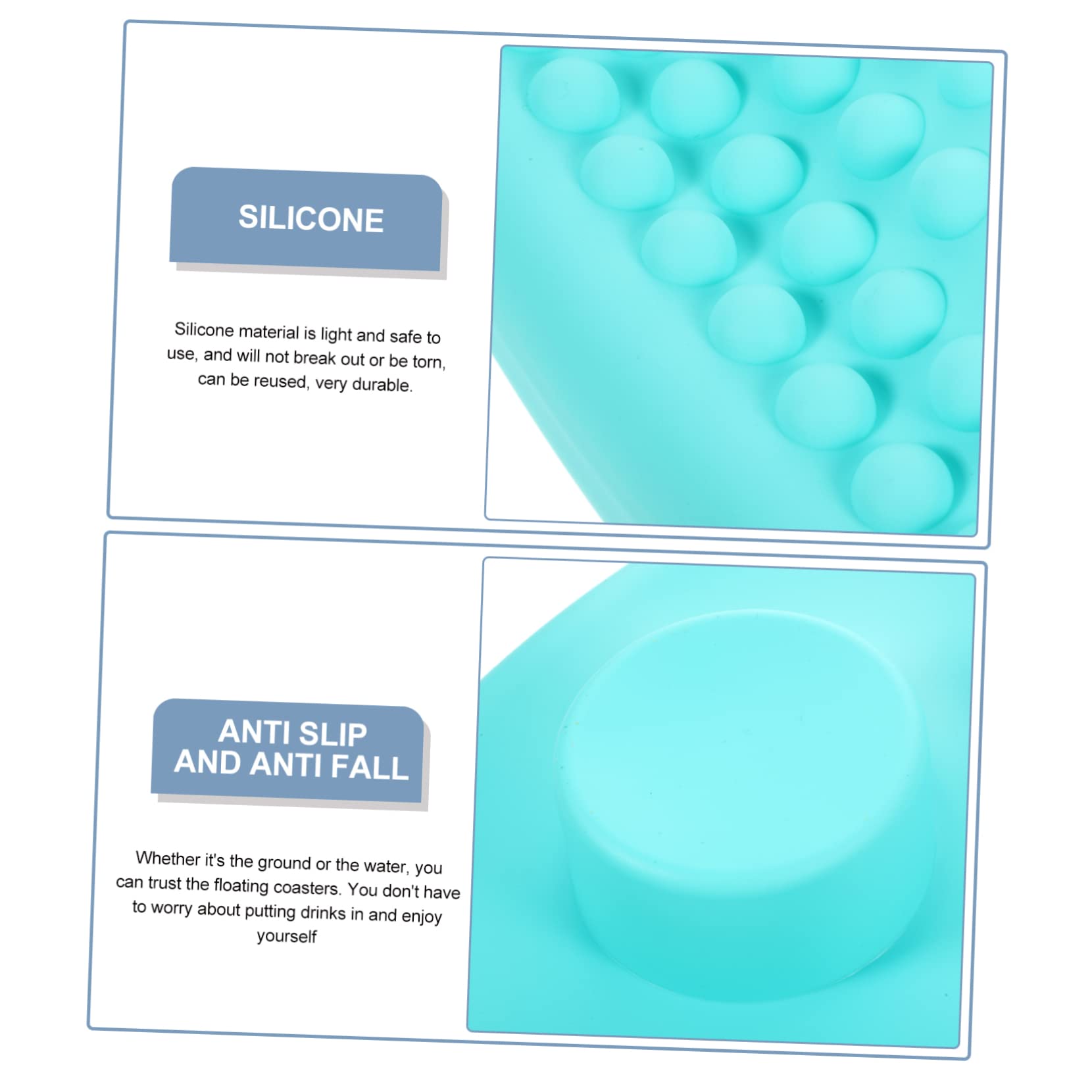 Portabicchieri da Piscina Galleggiante in Silicone per Ragazzo Ragazza | Gonfiabile Porta Bevande, Piscina Gonfiabile, Festa Estiva, Water Games, Beach Party