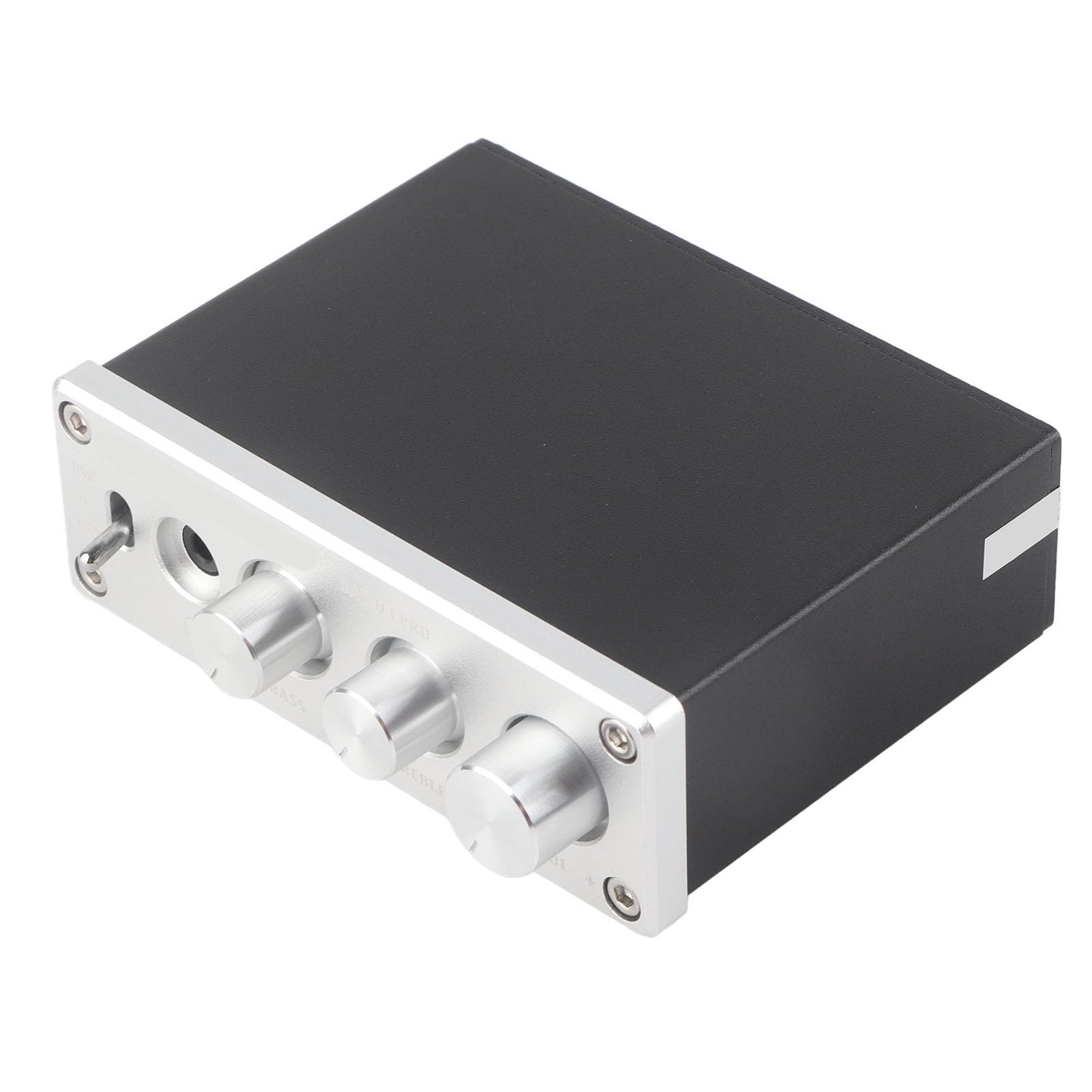 Dekoder dźwięku Culnflun DAC, wzmacniacz słuchawkowy 3,5 mm, optyczny koncentryczny cyfrowy konwerter audio USB, pozłacane wyjście, regulacja tonów wysokich, zasilanie DC5V, (Srebrny)