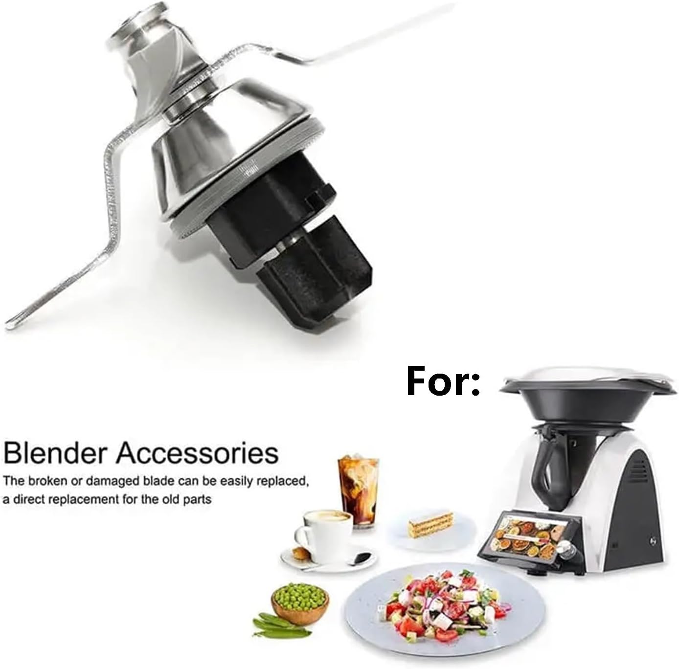 Food Processor Mixing Knife Blade | Compatible With Vorwerk Thermomix TM31, Replacement Blender Cutter Head Cooking Accessories Spare Parts
