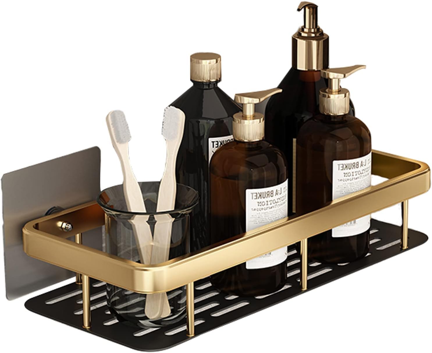 See full amazon price history chart for APPSTER Aluminum Wall Mounted Bathroom Organiser, Bathroom Shelf for Shampoo Storage, Multifunctional Large Capacity Bathroom Rack Space Saving Easy Installation (Pack of 1, Gold) APPSTER Aluminum Wall Mounted Bathroom Organiser, Bathroom Shelf for Shampoo Storage, Multifunctional Large Capacity Bathroom Rack Space Saving Easy Installation (Pack of 1, Gold) (B0D494MX1S) Amazon Price History, Amazon Price Tracker