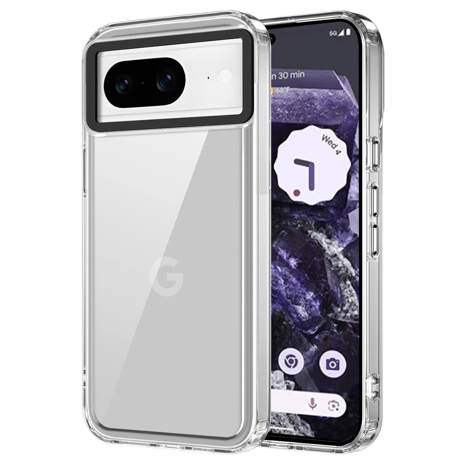 Kapa Warrior Acrylic Clear Back Cover for Google Pixel 8 | Slim Shockproof [Military Grade Protection] Hybrid Bumper Case (Clear Sides) (B0CSF9XDY6) Amazon Price History, Amazon Price Tracker