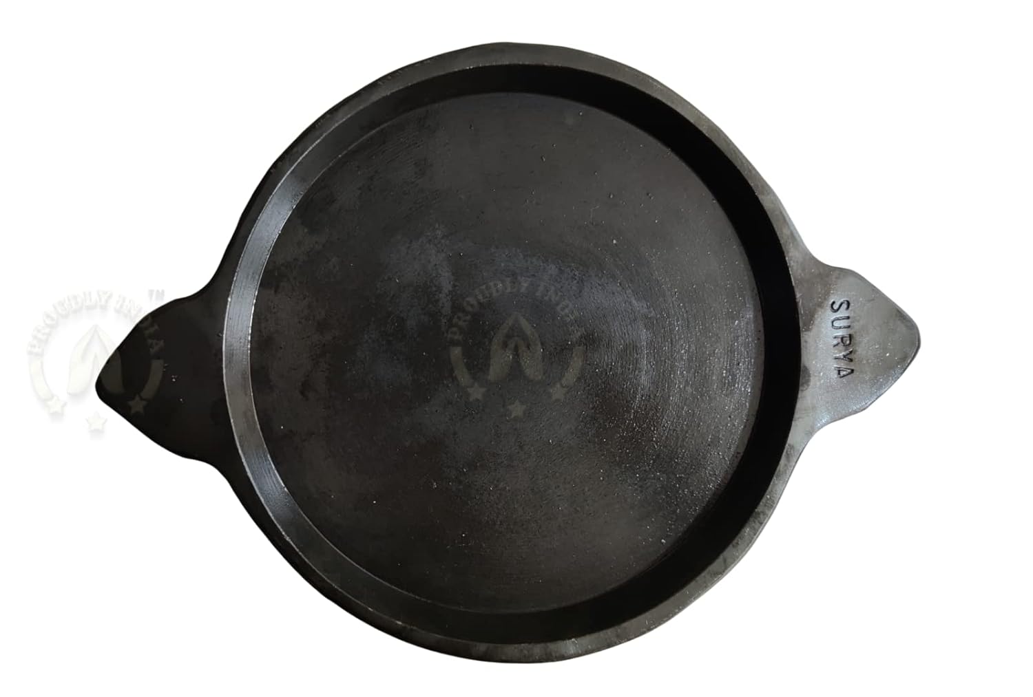 SURYA Fish Fry Tawa,Tawa MADE IN INDIA 9 Inch,1.8 Kg,Multi