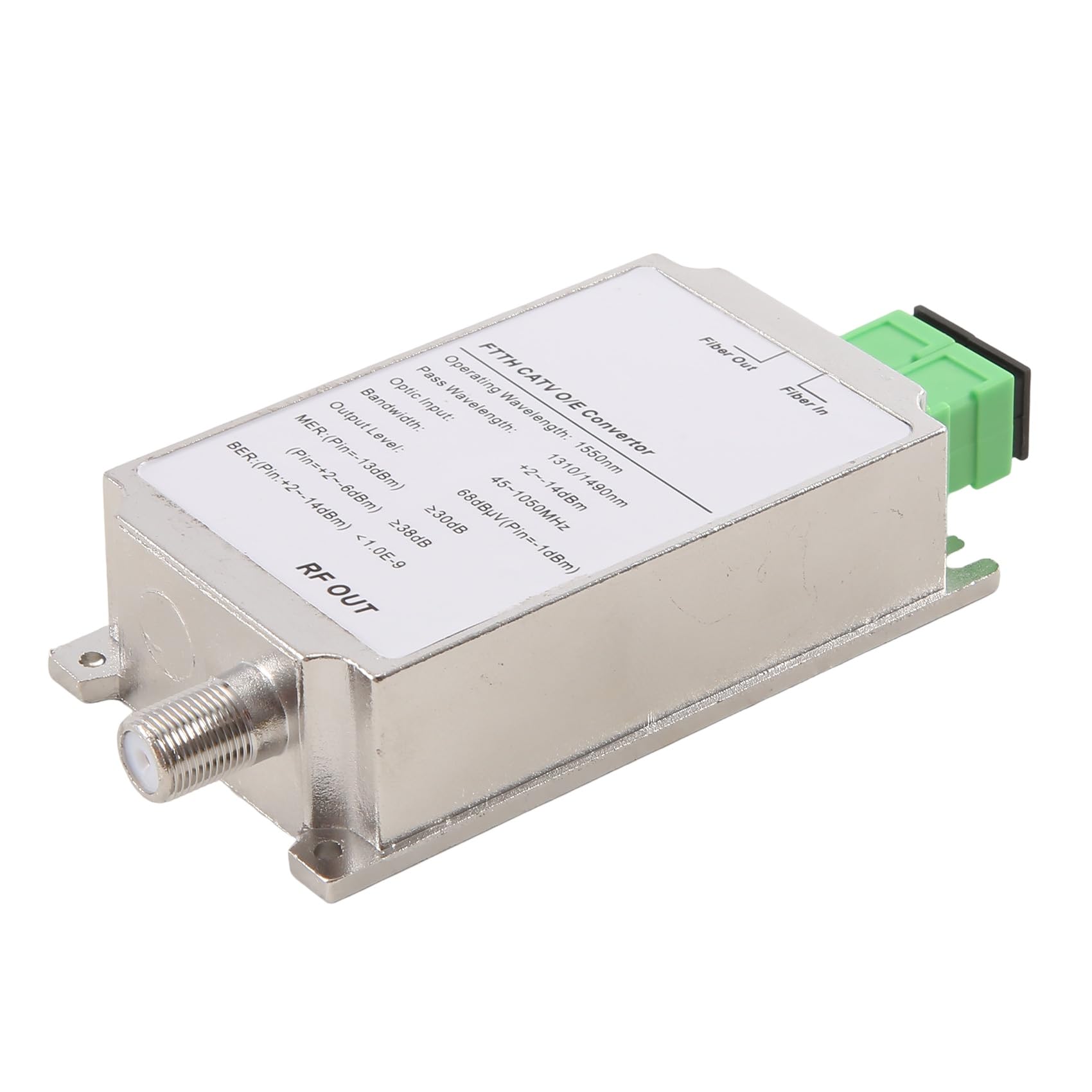 Mini CATV FTTH Receptor Fibra Óptica WDM Nodo Convertidor Triplexer Minimodo Interior AGC 1310nm/1550nm Sin Alimentación