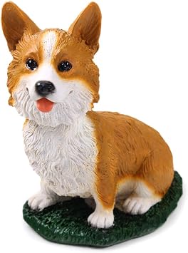 Animal Den Corgi Pembroke Dog Bobblehead Figure for Car Dash Desk Fun Accessory