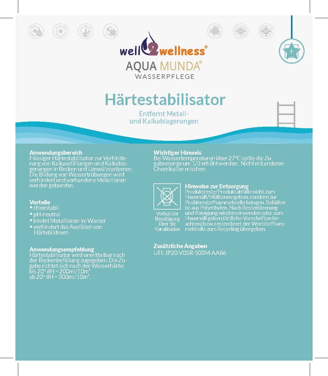 Aqua Munda Wasserpflege Premium Pool Härtestabilisator 10l