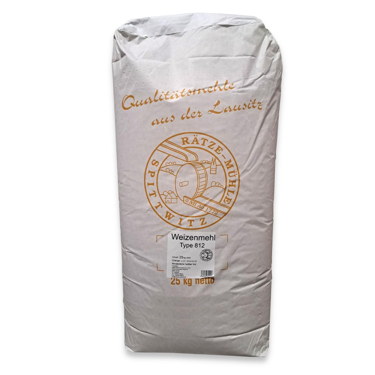Weizenmehl 25kg Typ 812 von Rätze-Mühle aus regionalen, naturbelassenen Weizen