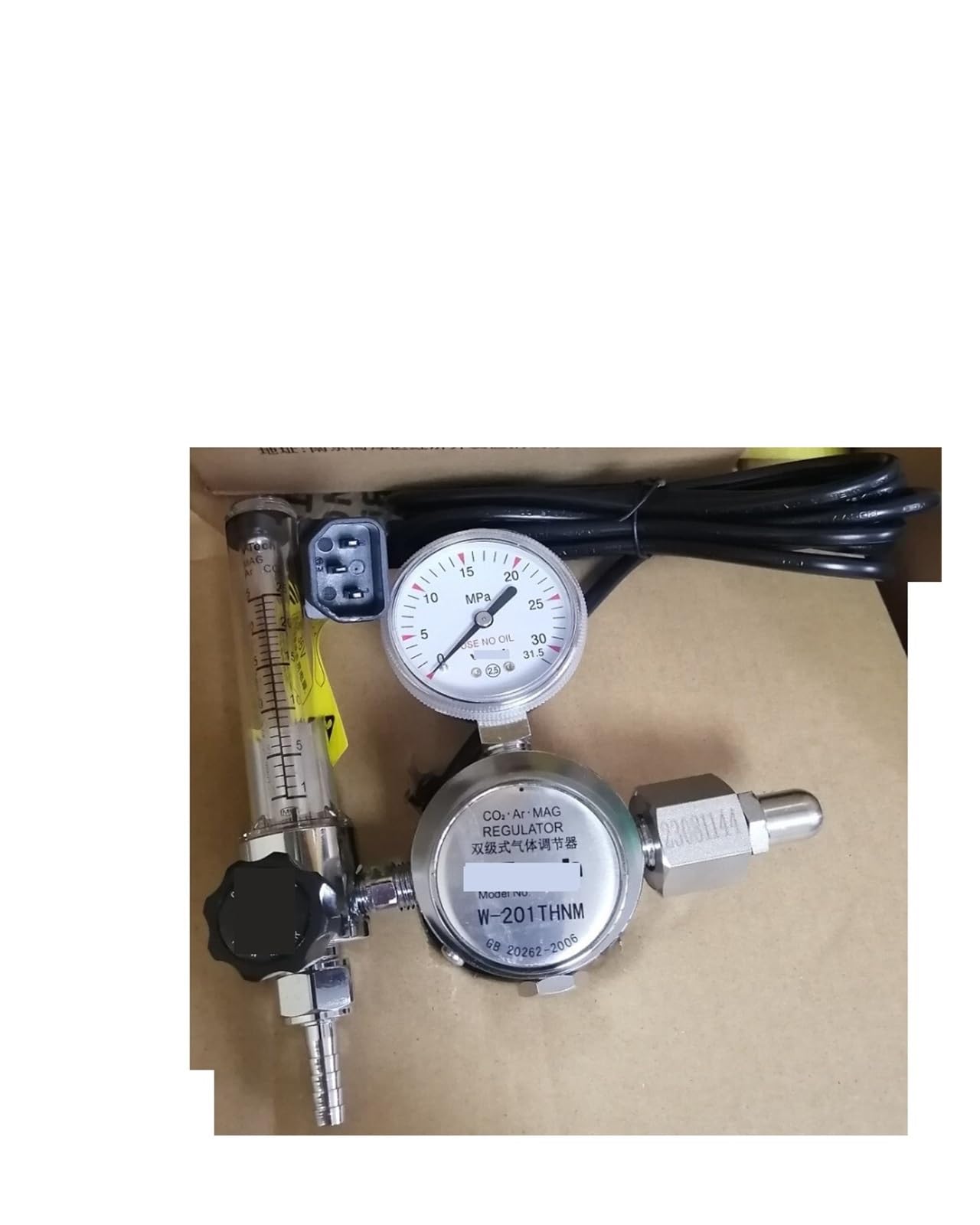 Wuuxlizmx One Color Pressure Reducing Valve Pressure Reducing Valve W-201Thnm Bipolar Gas Regulator Three-Hole Plug