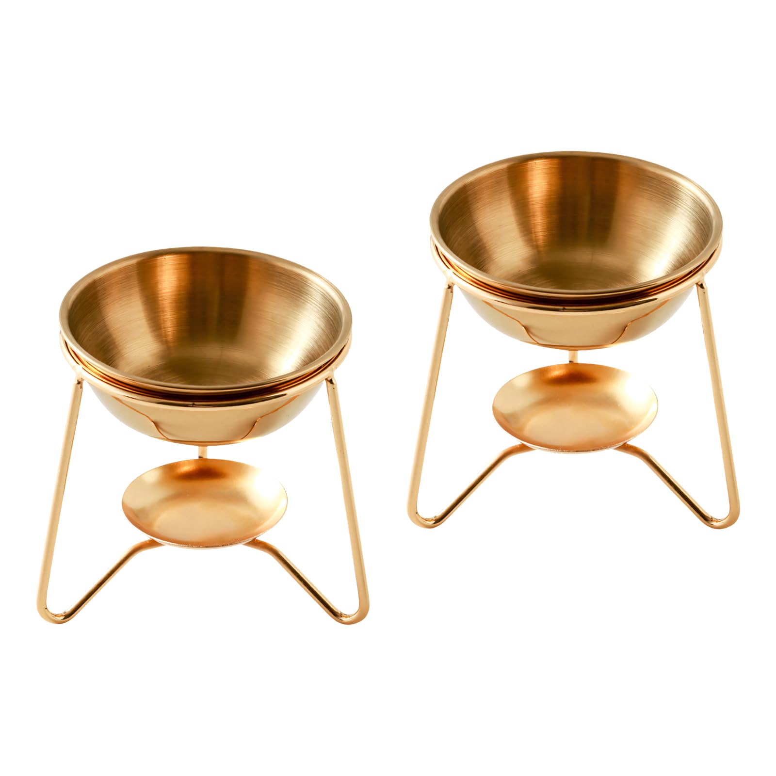 Stainless Steel Aromatherapies Diffuser Essential Oil Warmer Tealight Holder Set for Home Decors and Relaxation Stainless Steel Scented Stove