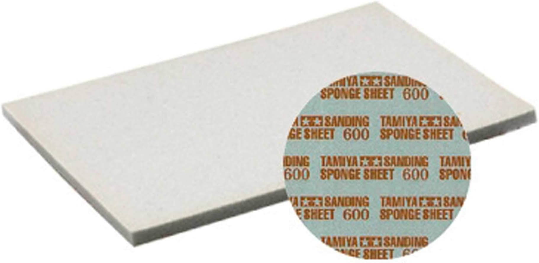 Tamiya300087148 Sanding Sponge Block, 600 Grit