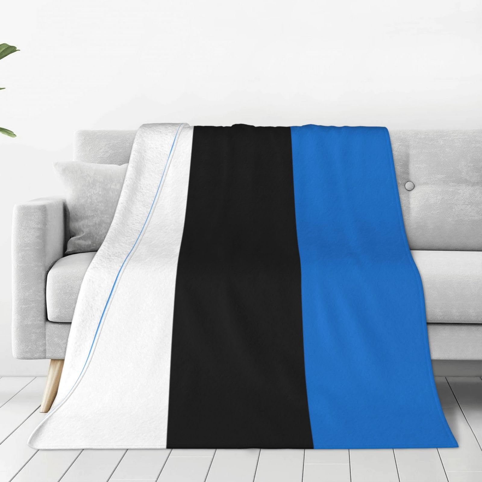 Couverture polaire drapeau Estonie, le cadeau idéal pour lit et voyage