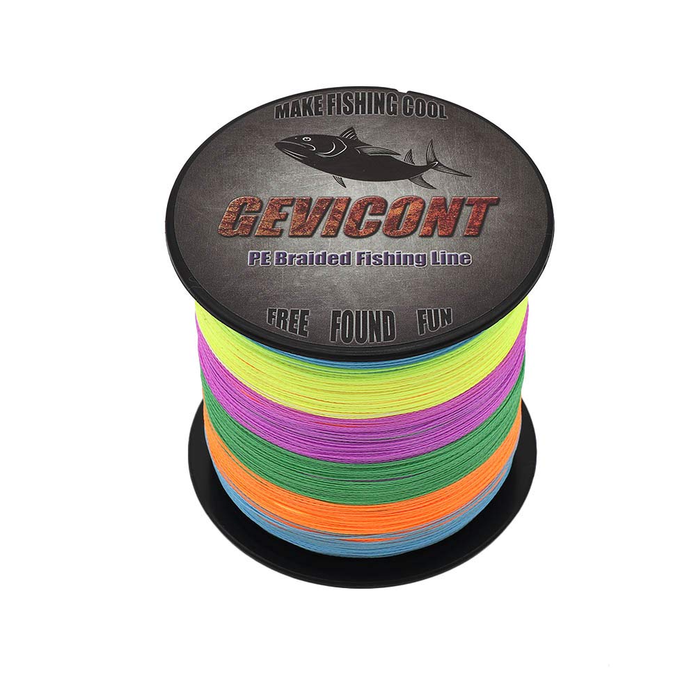GEVICONT Extreme Braid PE 300M 500M 1000M Braided Carp Fishing Line 10lb-300lb Test Incredible Strong Superline Zero Stretch Smaller Diameter 8 Strands Wire