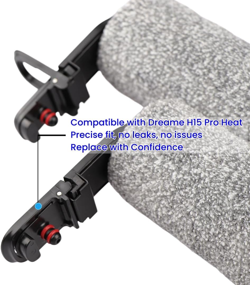 2P Brush Rollers and 2P HEPA Filters Replacement Parts Kit Compatible with Dreame H15 Pro Heat Wet Dry Vacuum Cleaner Spare Parts Accessories (For H15 Pro Heat) image 3