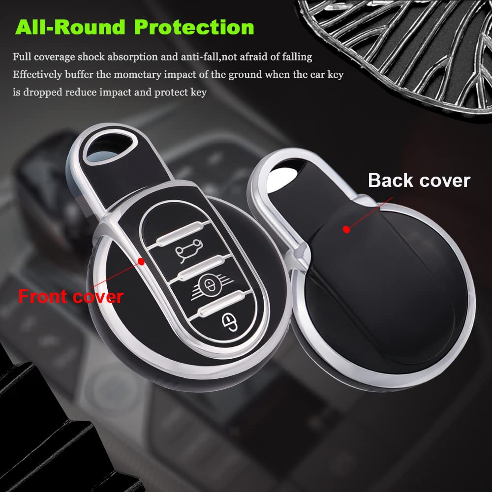 SANRILY Sliver-edge Key Fob Cover For Mini Cooper Countryman S ONE JCW - View #2