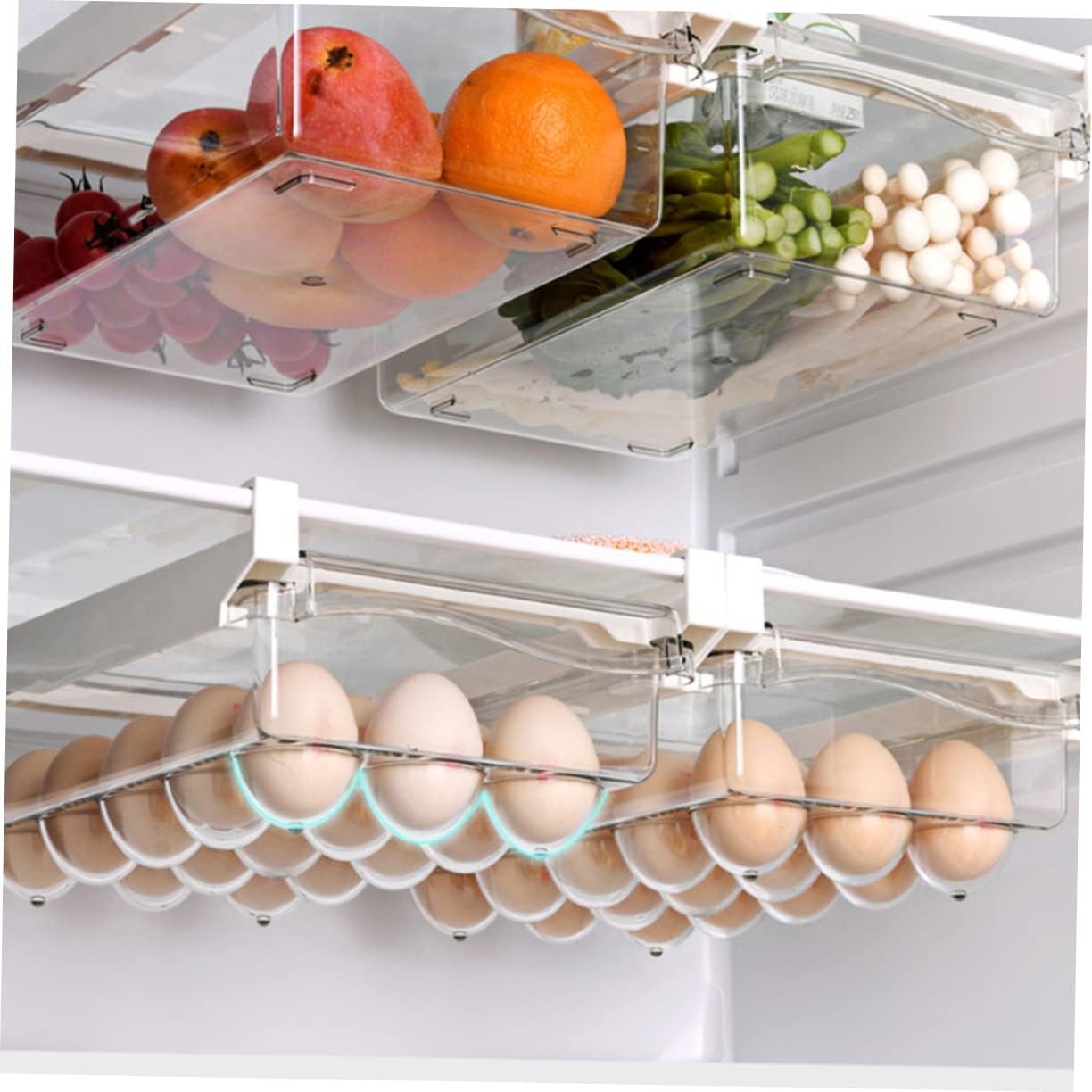 Fridge Storage Organizer Rack Holder for Refrigerator Kitchen Storage for Fresh and Nutritive