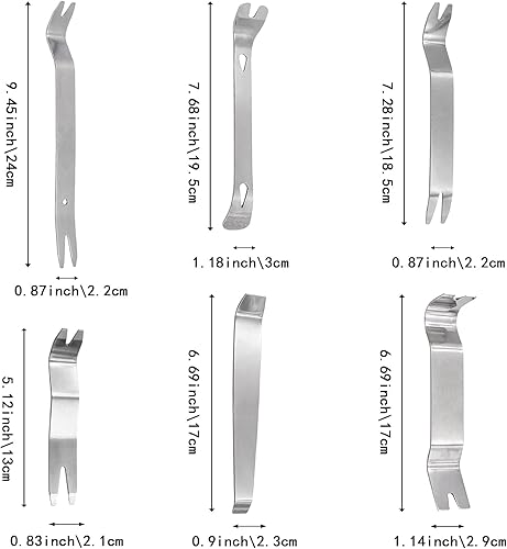 Miniatura 2 de Paquete de 6 herramientas de extracción de pavimentadoras de acero para jardín, césped, patio, bloque de ladrillos de repuesto