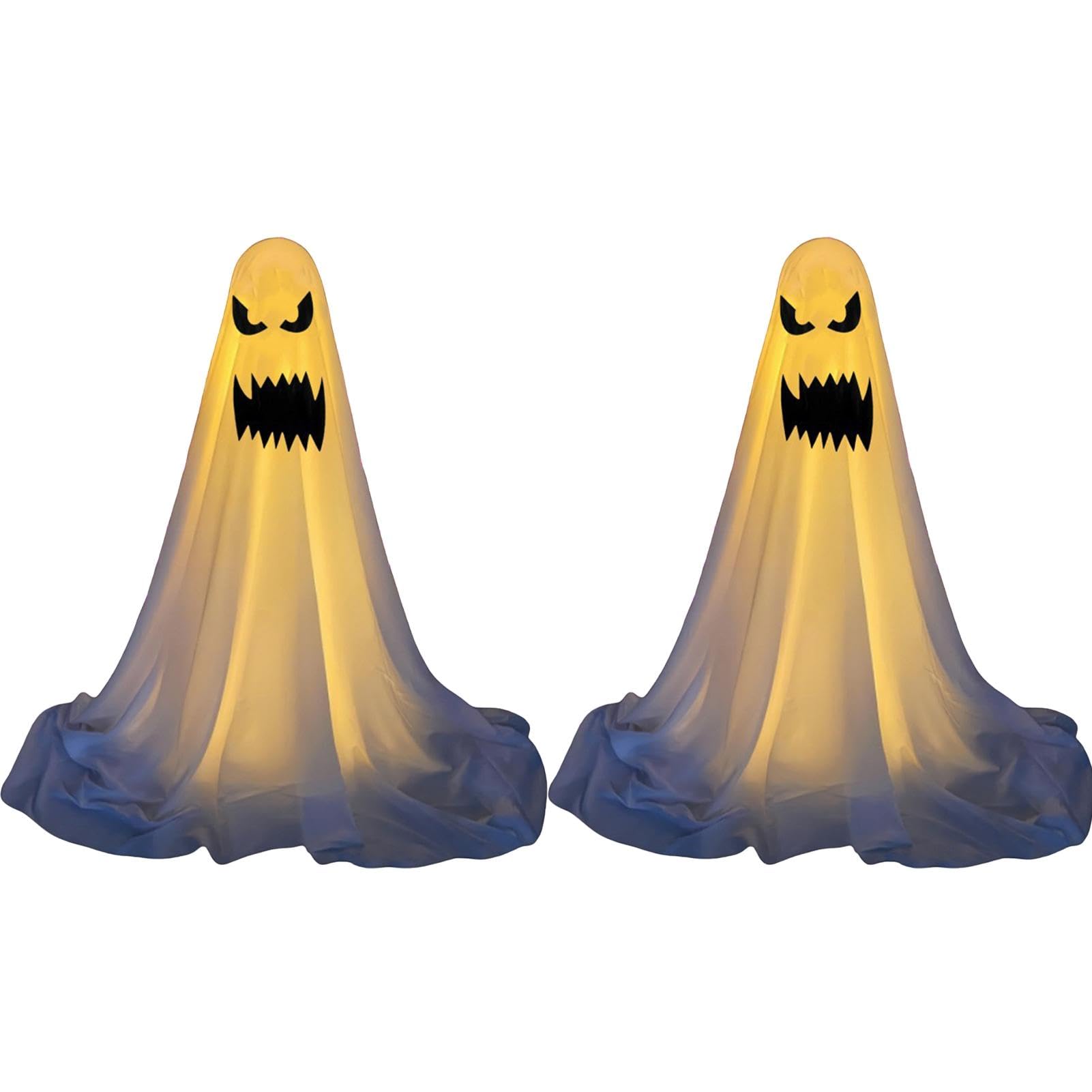 Halloween si illumina fantasma | Decorazione spettrale in piedi con fantasmi , struttura di supporto in metallo per la casa per feste di Halloween, case infestate, carnevali del campus, stanze | fantasmi , struttura di supporto in metallo per la casa per