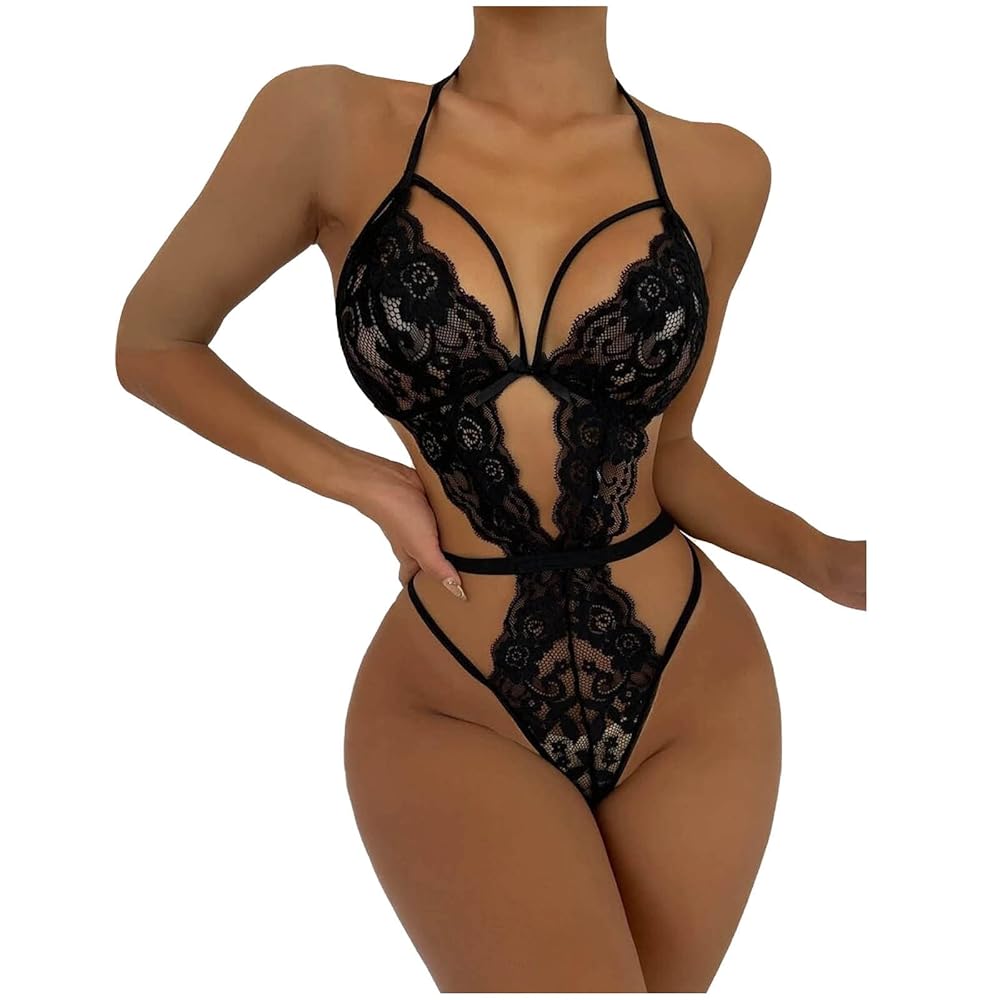 Amazon.com: Women's Lingerie Sexy Deep V Cut Out One Piece