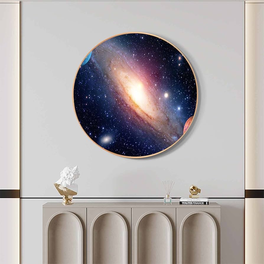 Amazon.co.jp: アートパネル (ゴールド, 直径50cm) 占星術天文学