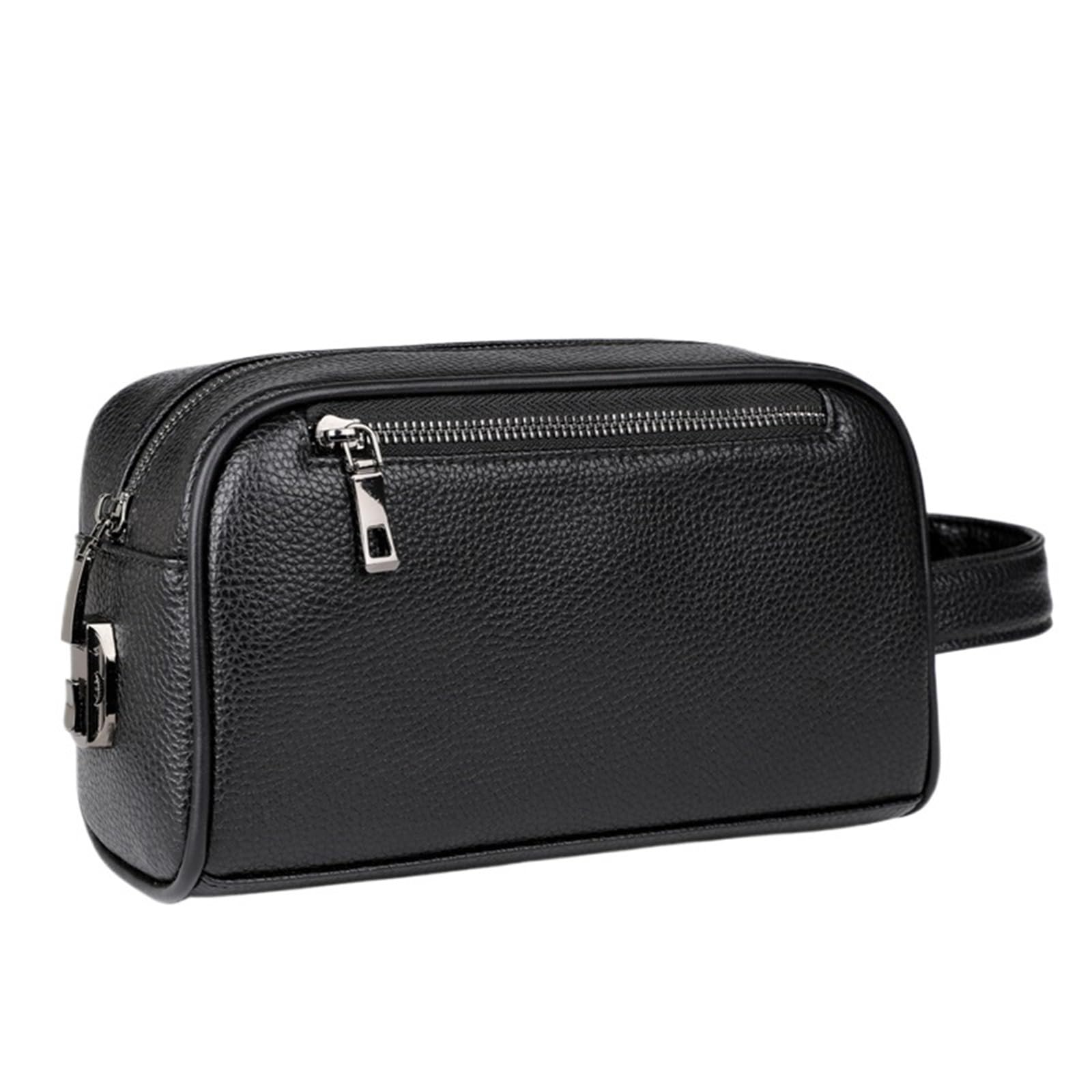 Pochette da uomo in morbida pelle con password di blocco Borsa da uomo Portafoglio rettangolare Pochette da polso for telefono