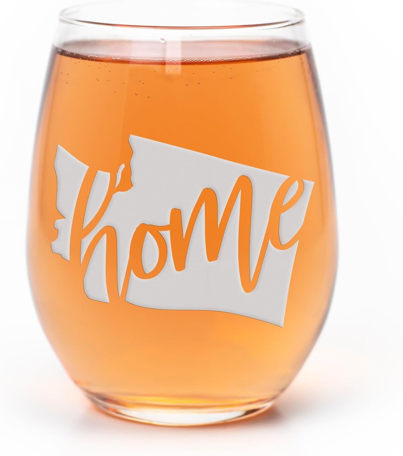 Washington State Stemless Wine Glass - Washington Gift, Fan Gift - 2 Glasses