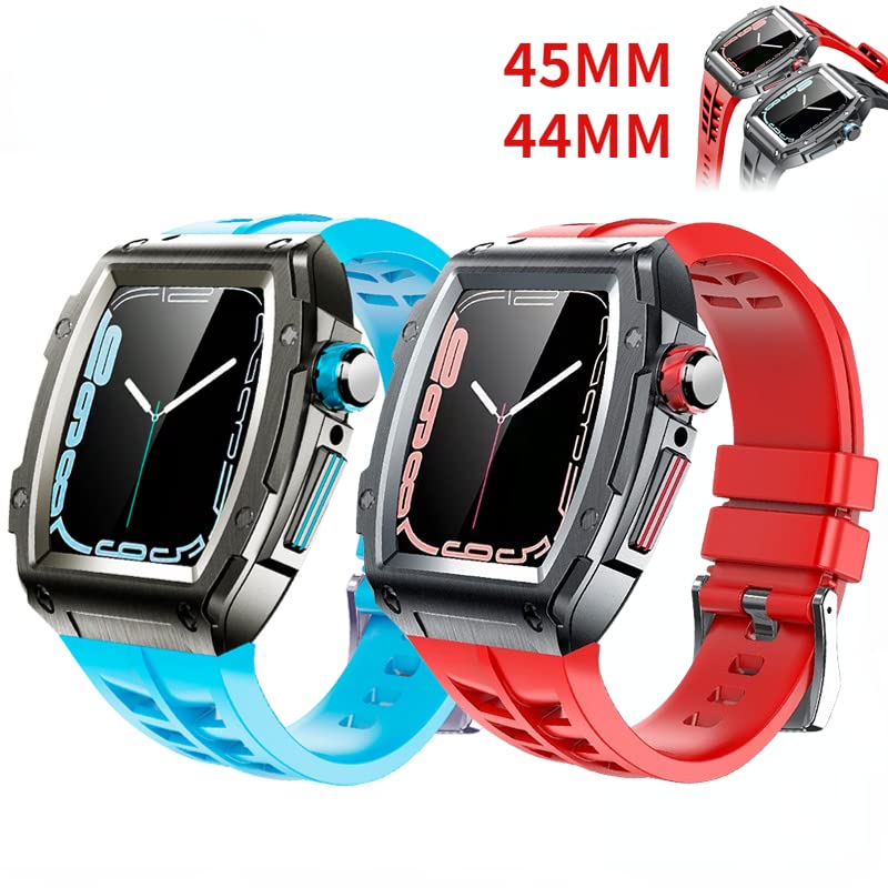 Protéger Apple Watch 45mm avec ce kit boîtier métal antichoc agate