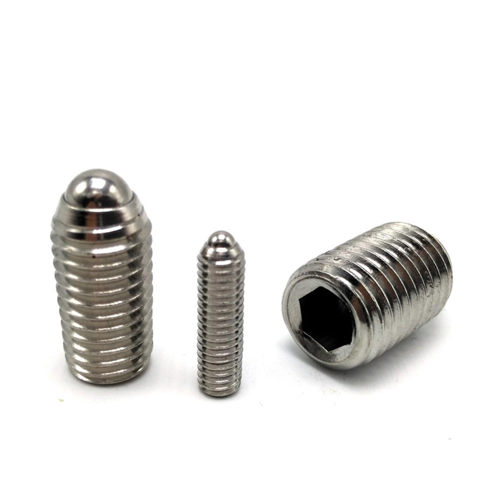 20 Viti A Ricircolo Di Sfere M8x10 - Stantuffi A Molla Acciaio Inox Per Meccanica