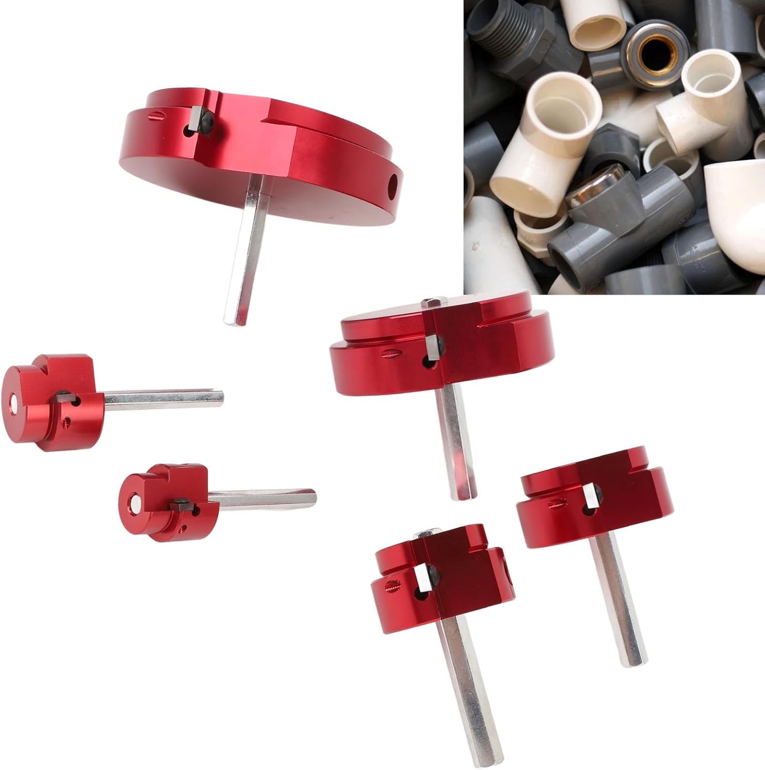 Astibym PVC Pipe Fitting Reamer 04529 PPR75 PPR100 PPR150 PPR200 PPR300 PPR400 for Standard 1 / 2in Drill, Astibymk6u98batxd