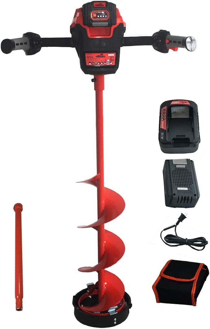 THUNDERBAY Cyclone 120V Lithium Ice Auger (Powerhead w/8" Auger Bit and