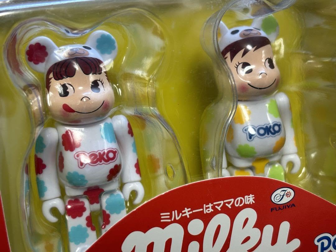 不二家 - 着ぐるみペコちゃん ミルキー 100%&amp;400% BE@RBRICK 不二家 BE@RBRICK SERIES 50