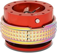 Vista 21 de NRG Innovations SRK-210BK/BK Kit de liberación rápida (cuerpo negro / anillo pirámide negro)