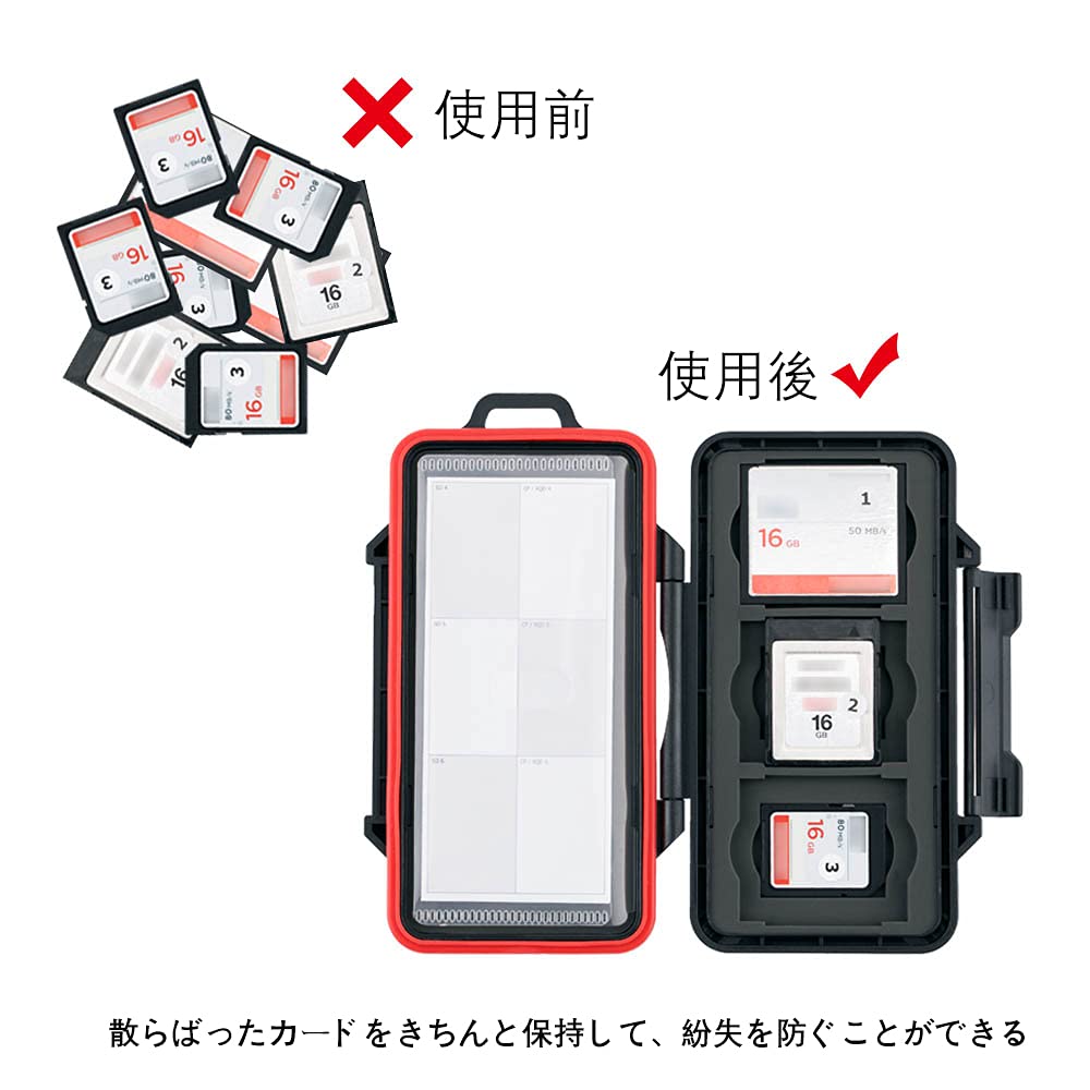Amazon.co.jp: PROfezzion 耐衝撃 メモリーカードケース カード