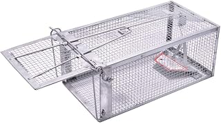 Quality Rat Trap, Chipmunk Trap 1 Door Humane Live Animal Mouse Cage Rat Mouse Mice Traps for Small Rodent Animals, for Indoor and Outdoor