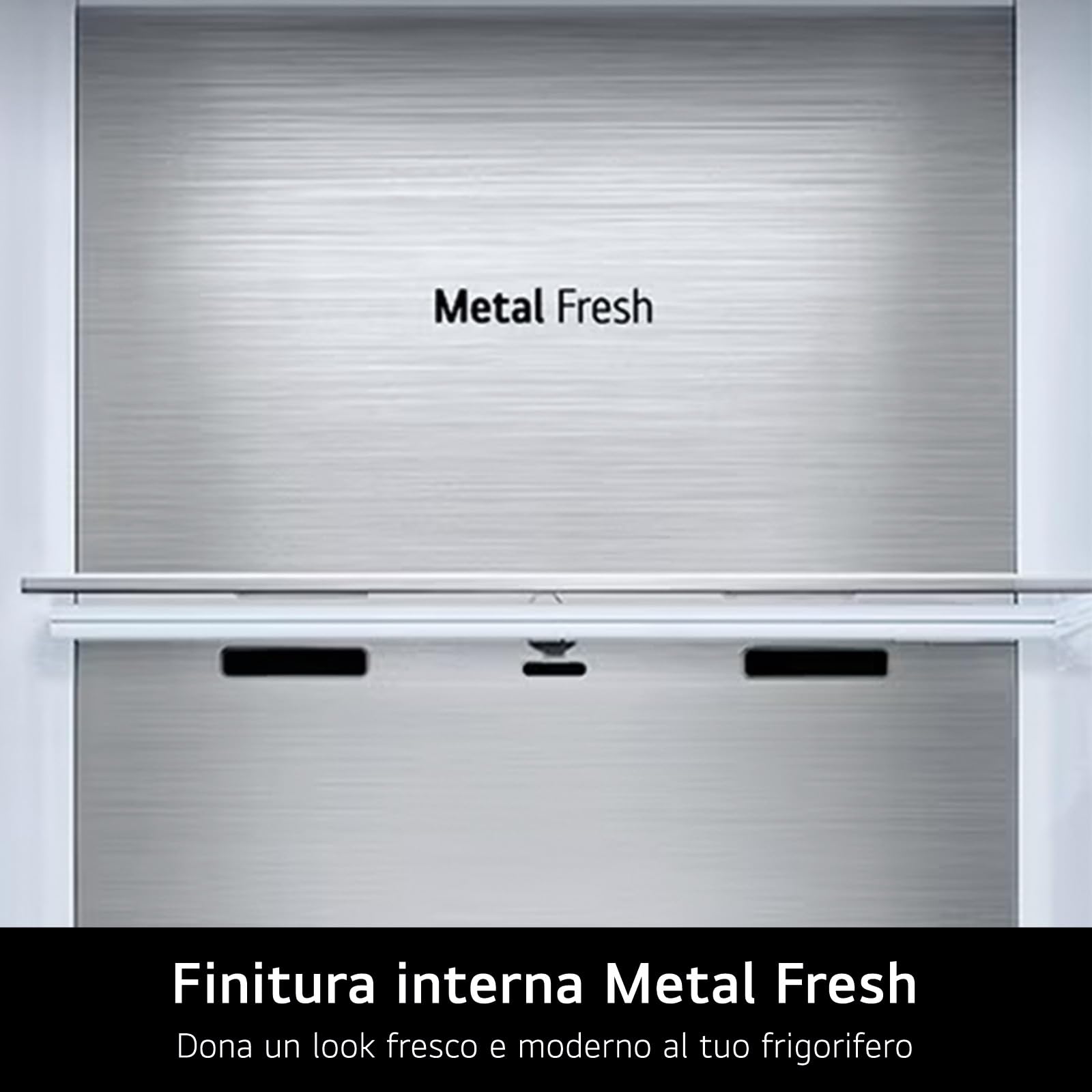 LG GMG860EPBE Frigorifero Slim Multidoor InstaView, Classe E, 638L, Wi-Fi, Door e Linear Cooling, Frigo con Dispenser Acqua UVnano senza allaccio, Metal Fresh, Frigorifero Nero Opaco