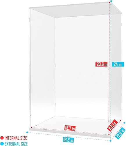 Vista 109 de Choowin Vitrina de acrílico para Lego Infinity Gauntlet 76191 para Lego Gauntlet 76223 para Lego Display Estuches de acrílico transparente grueso