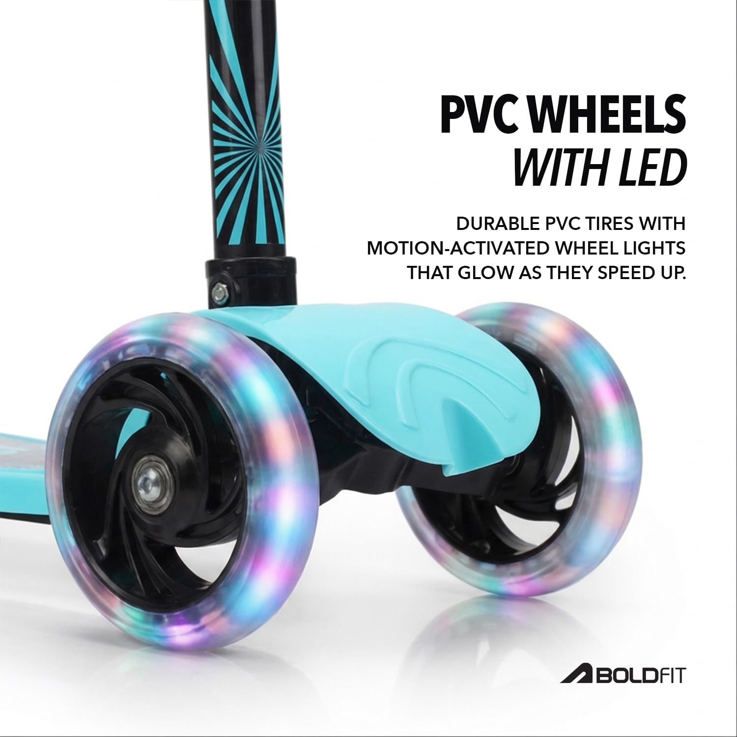 Boldfit Kids 3 Wheel Scooter - LED Lights & Foldable! -2 Boldfit Kids 3 Wheel Scooter - LED Lights & Foldable! -2