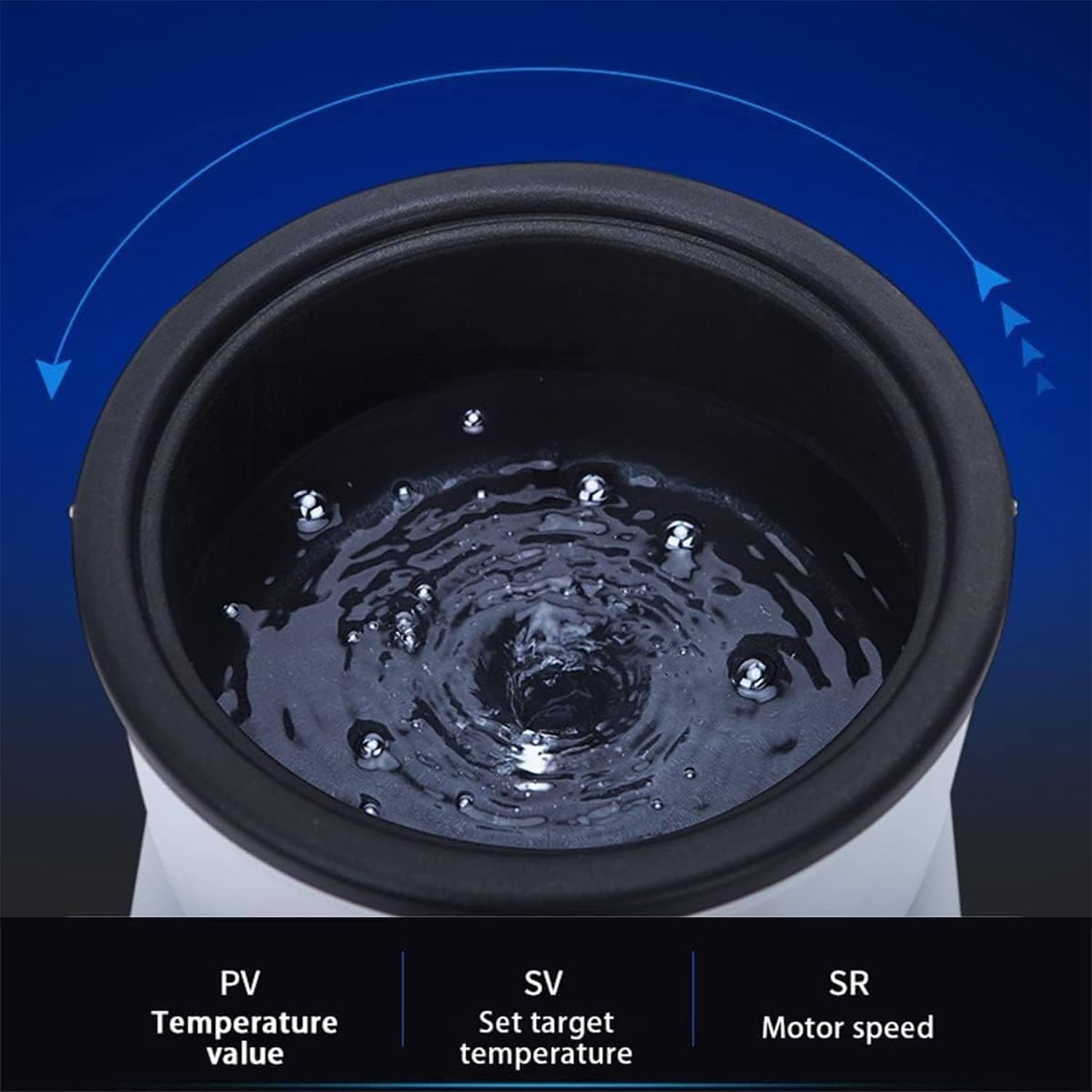 Mezclador magnético, olla de calentamiento de laboratorio con soporte ajustable y sensor de temperatura integrado, calentamiento uniforme, 50-2000 RPM para líquidos de baño de agua y aceite