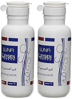 كريم اكسجين 9% من لونا، حجم 30، (عبوة من قطعتين)