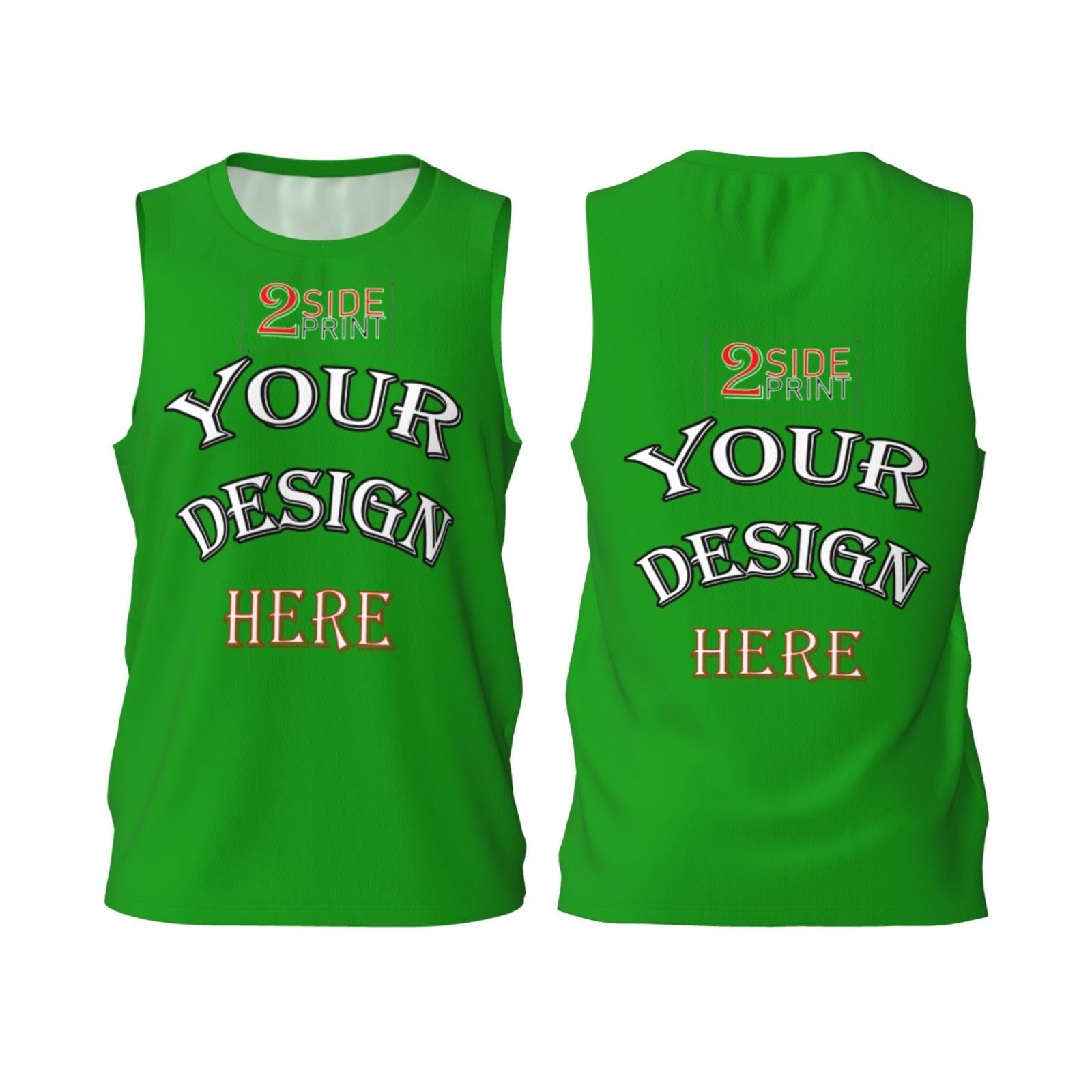 Custom Tank Tops for Men Personalized Tank Tops with Logo Name Picture Print Crewneck Customized Sleeveless Shirt
