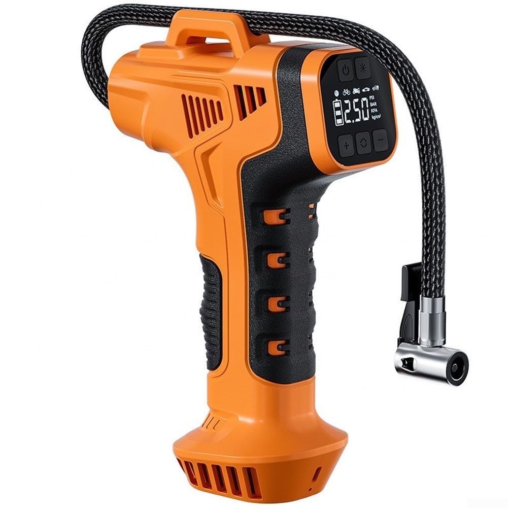 Compresor de aire portátil con pantalla digital de parada automática para bicicletas