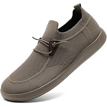 Men's Loafers Slip On Walking Shoes Mens Boat Casual Work Sneakers for Men Loafer Running Tennis Lightweight Comfortable Shoes Brown Size 11