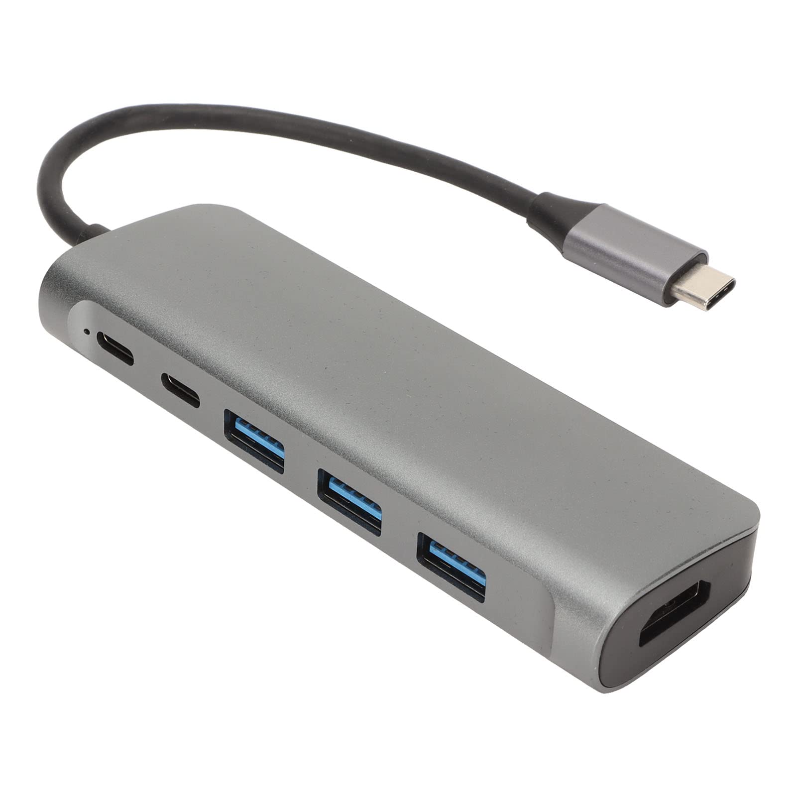 Hub USB C 8 in 1, Risoluzione 4K, Ricarica Pass Through ad Alta Velocità da 100 W, Trasferimento Dati a 5 GBps, Velocità di Lettura/Scrittura di 480 MB/S per Il Collegamento di Periferiche USB