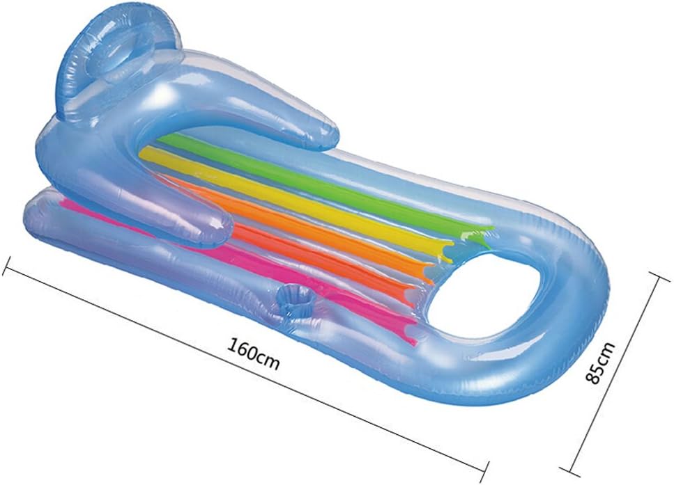 TOKUYI INFLATABLE DESIGNER FASHION LOUNGER LILO CHAIR SWIMMING POOL CUP HOLDER