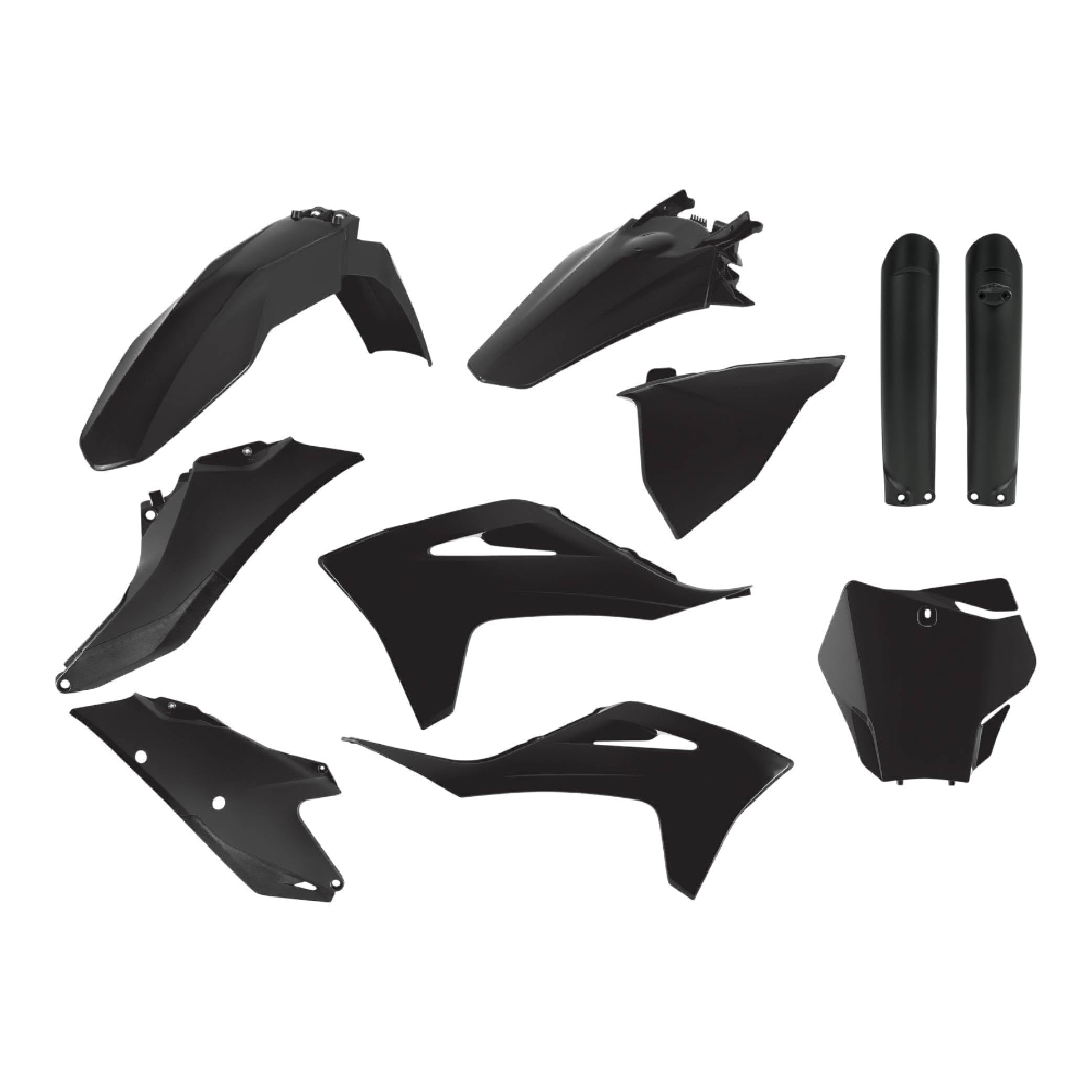 Polisport Black 91066 - Full Plastics Kit For Gas Gas Ex 250 2022-2023