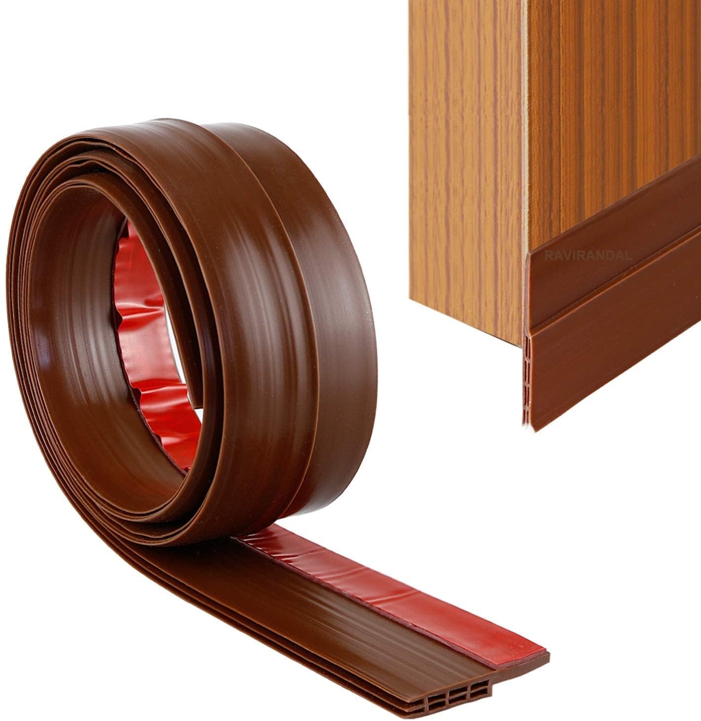 RAVIRANDAL Silicone Self Adhesive Door Air Gap Sealing Seal Waterproof Tape Strip Insect Proof Window/Door Bottom Soundproofing Shield Weather-Strip Tape for Cockroach Insect Bugs Stopper (1 Meters) (B0CF5KZNG2) Amazon Price History, Amazon Price Tracker