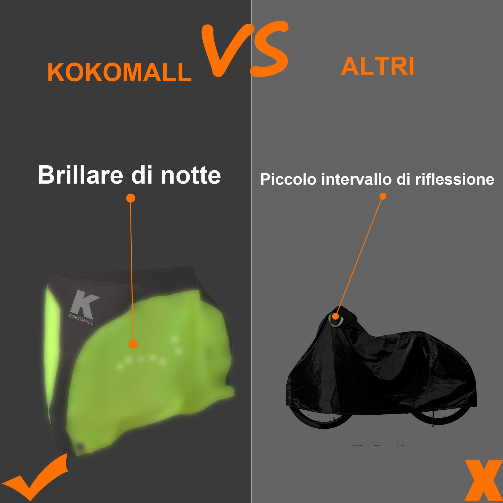 Telo Copribici da Esterno Impermeabile,Copertura Bicicletta Protettivo per Biciclette Antipolvere Vento Pioggia Protezione UV, Copertura per Mountain Bike ,200 x 110 x 70 cm
