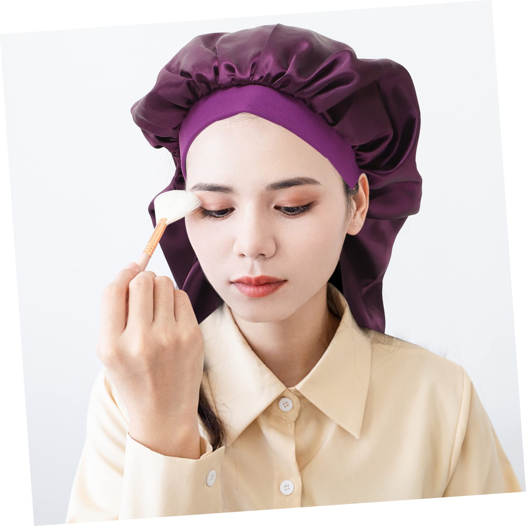 Veemoon Bonnet De Nuit Délicat Chapeau Satin Pratique Foulard Créatif Pour Cheveux Bonnet De Nuit Pour Femme Pour Maison