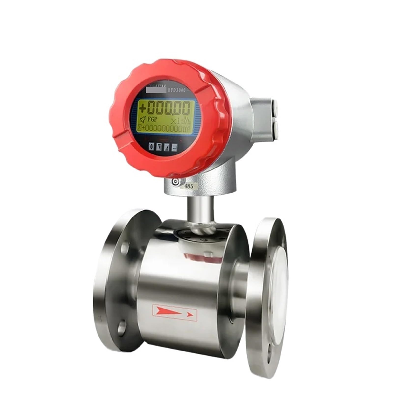 VKvmNYlxx SS304 Electromagnetic Flowmeter for Acid Liquids and Bases, Flowmeter for Wastewater, DN25, DN32 and DN50(DN40 SS304)