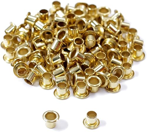 Miniatura 65 de [Paquete de 100] HolsterSmith Ojales recubiertos negros – (#6-9 de longitud) – (3/16 pulgadas de diámetro) – (fabricados en Estados Unidos) – Negro