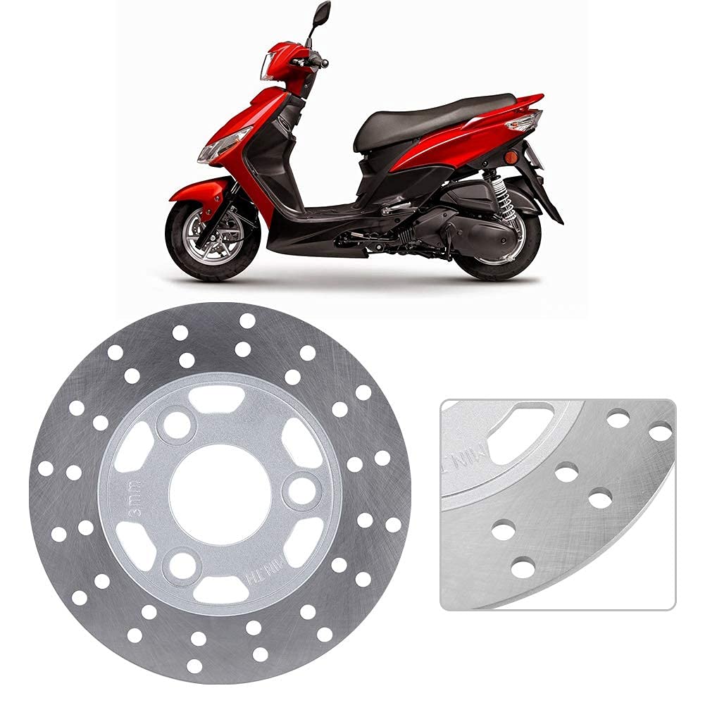 Aramox Tarcza hamulcowa motocykla, wirnik hamulca tarczowego motocykla, hamulec motocyklowy ze stopu aluminium Motocykl 3 wzór śrub 155 MM Tarcza hamulcowa do skutera GY6 Motorower Z50 Z50A Z50J DR11