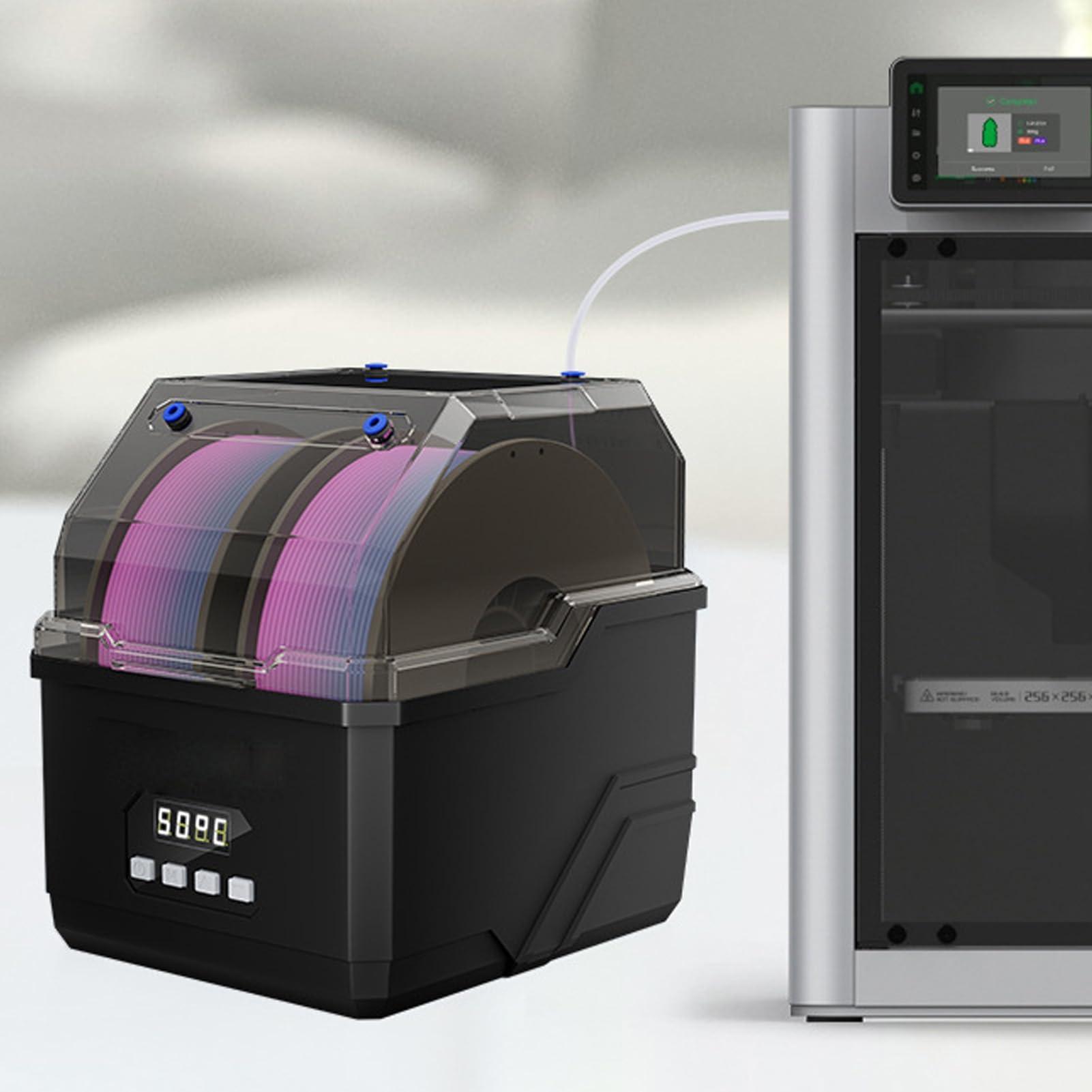 Generic Secador de Filamentos Deshidratador de Impresora 3D Mejorado con Pantalla Táctil Temperatura Ajustable para Resultados de Impresión Suaves Capacidad de 2 Carretes (Enchufe de la UE)